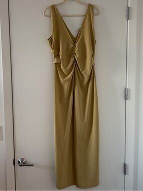 FP Beach Lyla Midi Dress in Gold